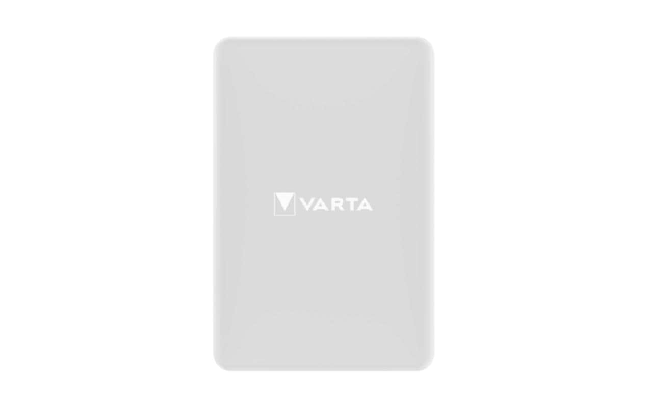 Varta MagSafe Powerbank 10000 mAh, PD 20 W, 1× USB-C, für iPhone (MagSafe), Weiss
