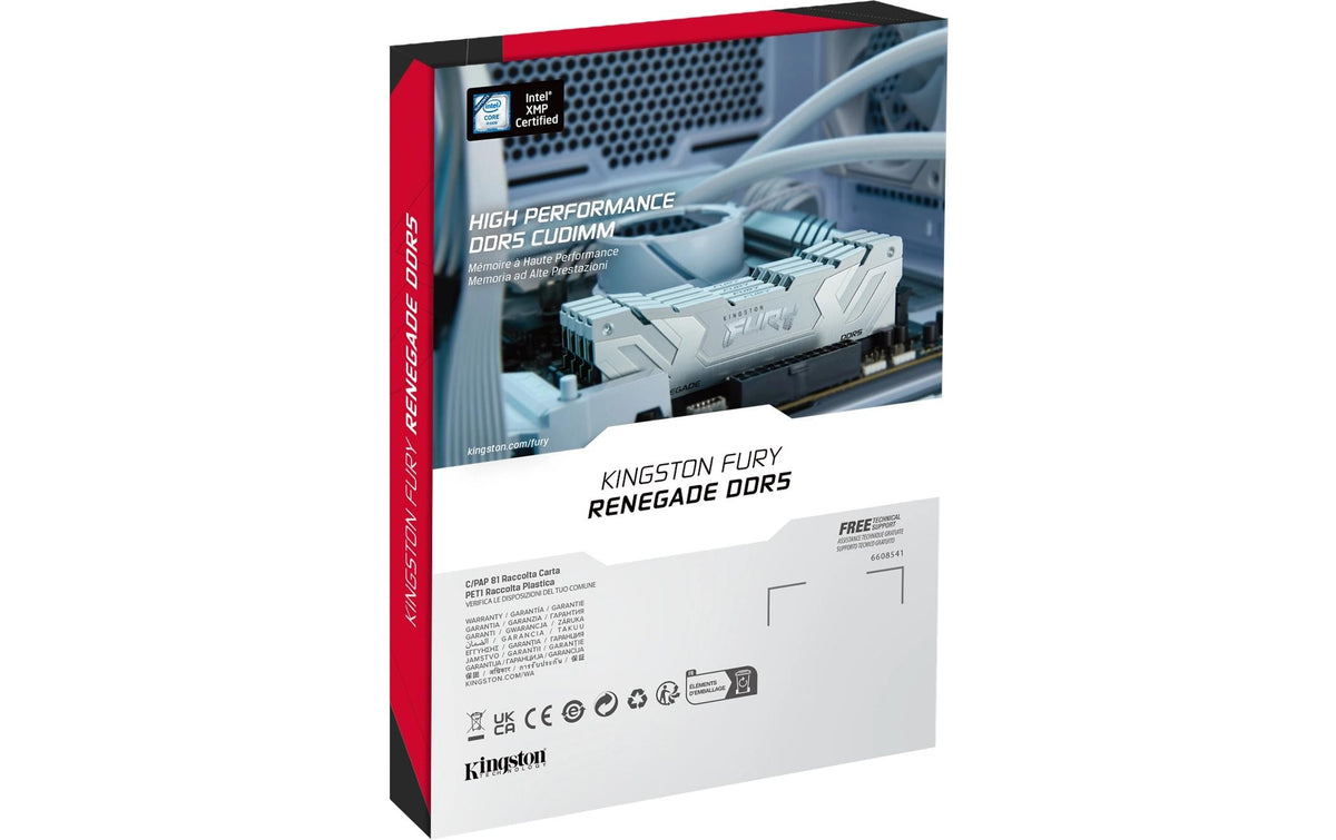 Kingston Technology Kingston FURY Renegade – 24 GB DDR5 8800 MT/s, CL42, 288-poliger DIMM, Weiss