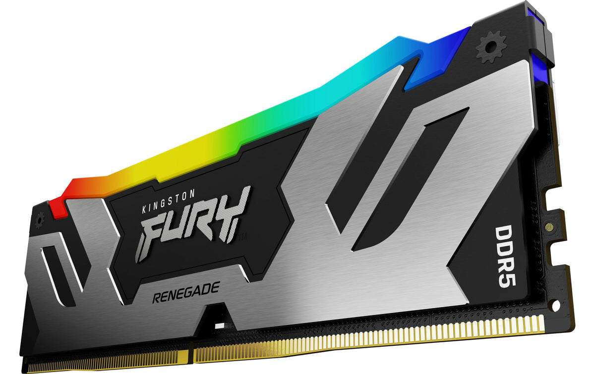 Kingston Technology Kingston FURY Renegade RGB Silber – DDR5 Kit – 48 GB (2×24 GB), 8000 MT/s, CL38, 1.4 V, 288-Pin