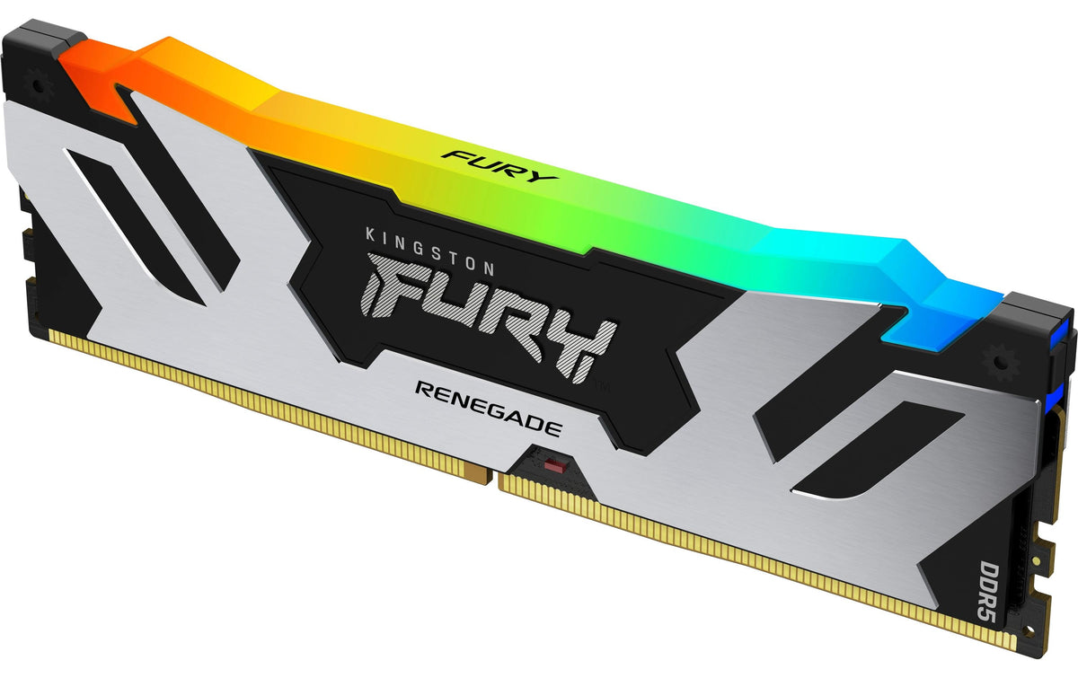 Kingston Technology Kingston FURY Renegade RGB Silber – DDR5 Kit – 48 GB (2×24 GB), 8000 MT/s, CL38, 1.4 V, 288-Pin