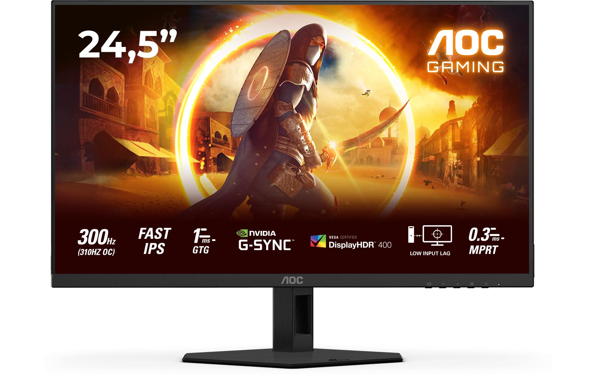 AOC G4 25G4SRE – 24,5", 1920 × 1080 (Full HD), IPS, 310 Hz, DisplayHDR 400