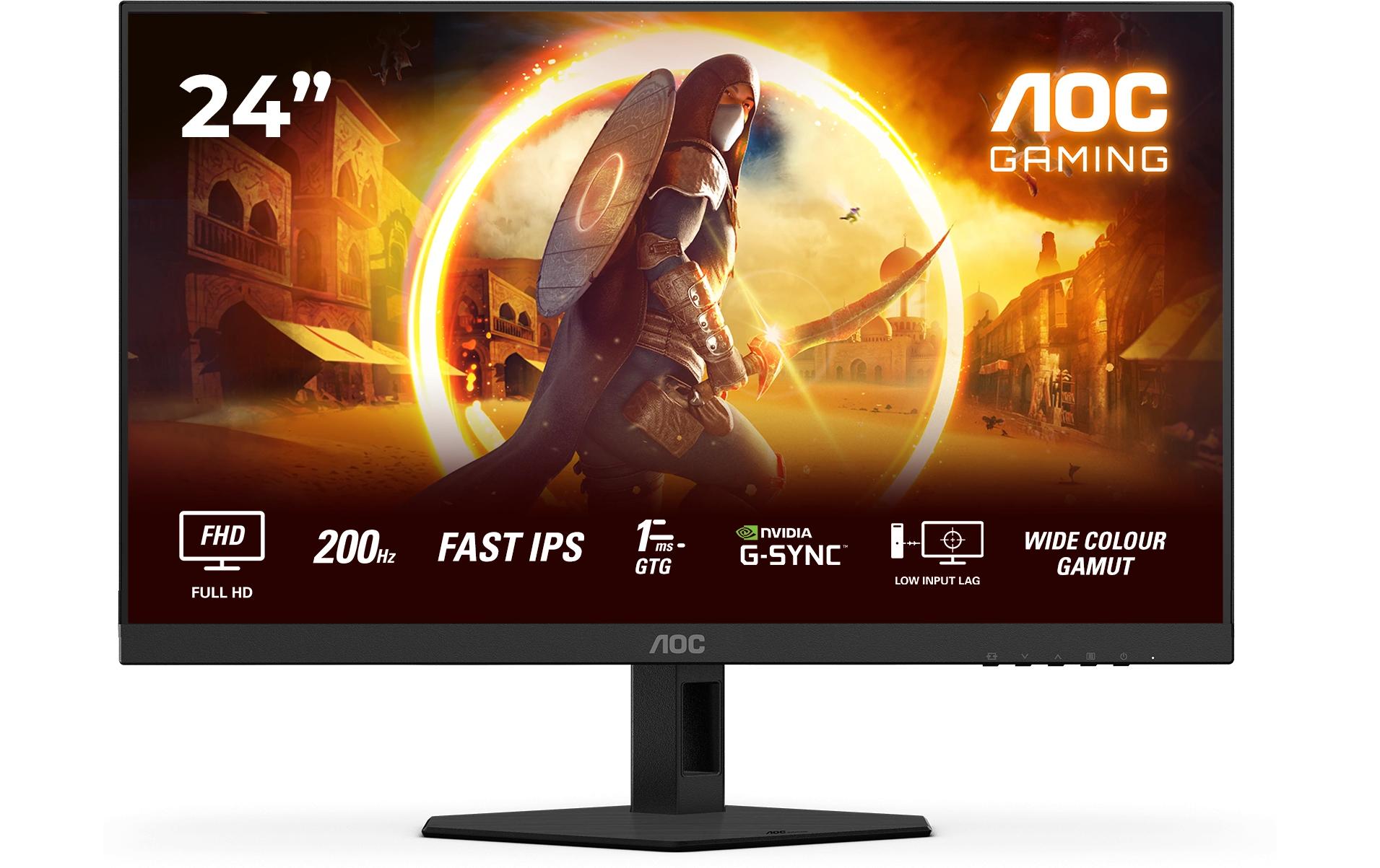 AOC G4 24G4HRE – 23,8", 1920 × 1080 (Full HD), IPS, 200 Hz, HDR10