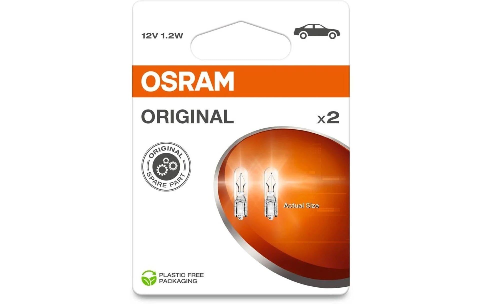 Osram Leuchtmittel W2x4.6d – 7,5 lm, 1,2 W, Neutralweiss – 2er-Pack