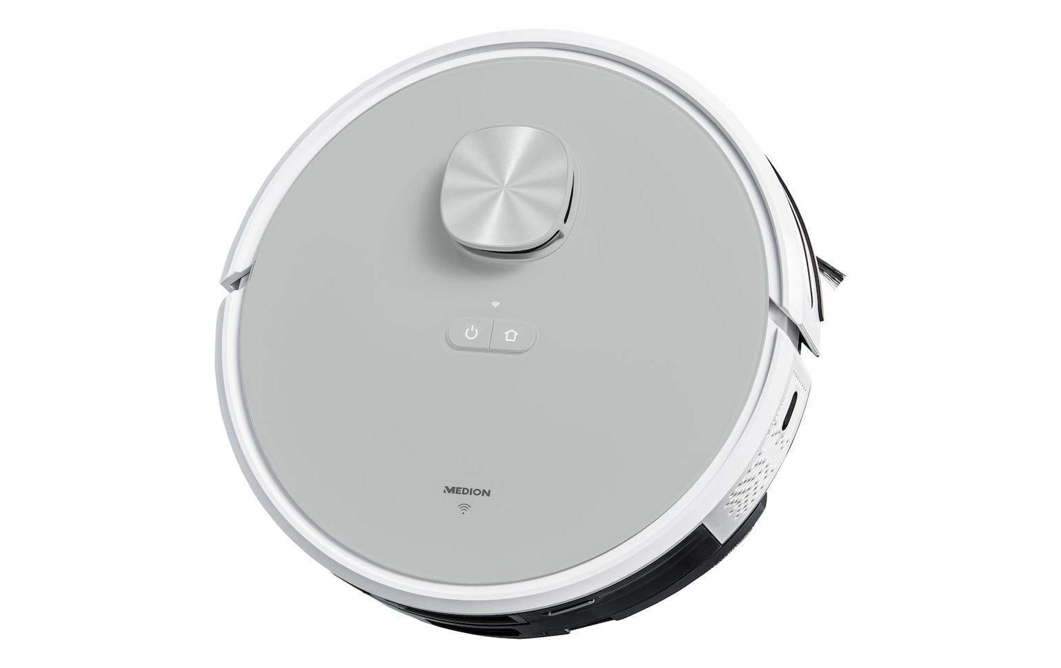 MEDION Robotersauger X21 – 0,6 l, Akkubetrieb, 3,0 kg, für Amazon Alexa
