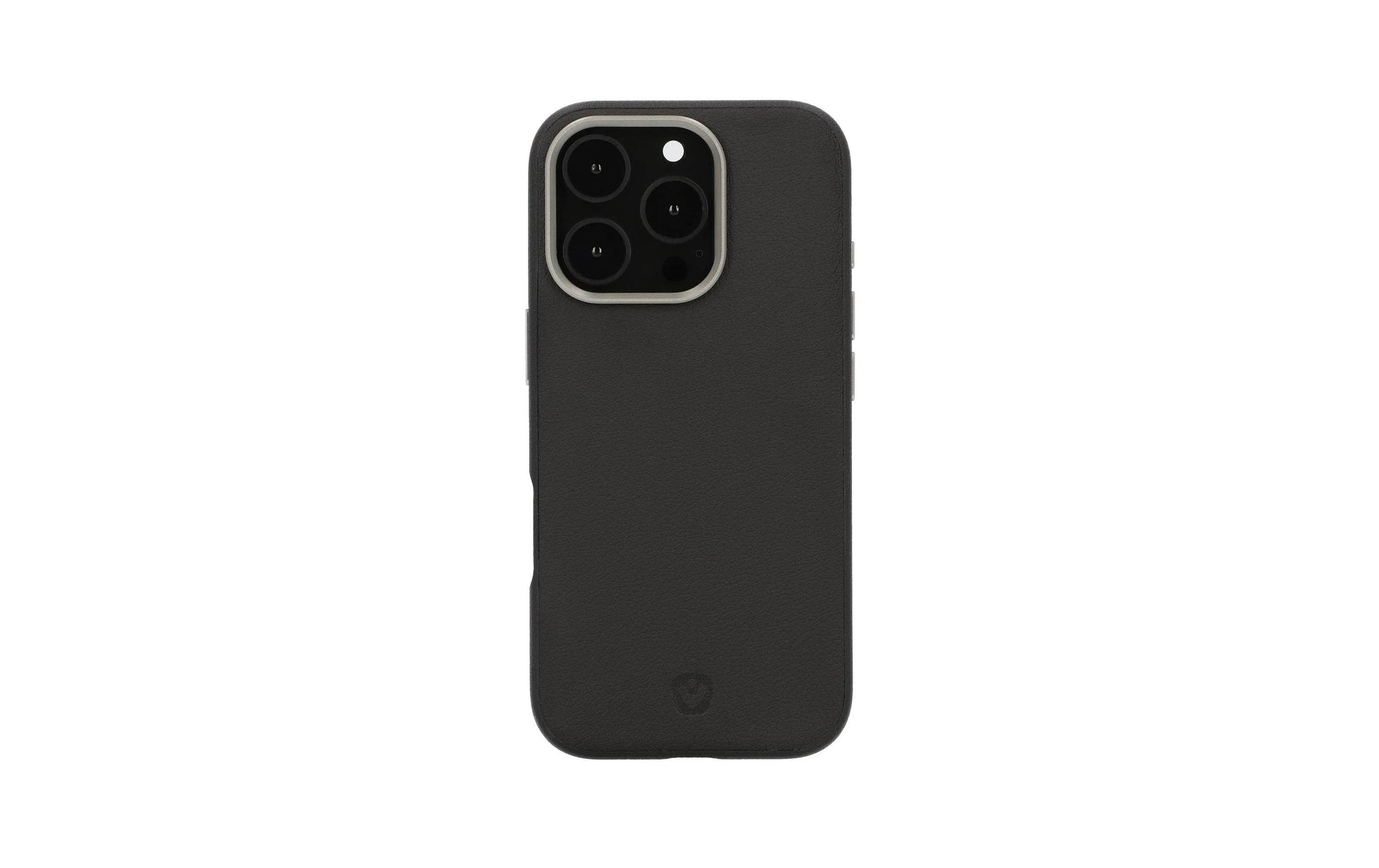 Valenta Backcover Style – für Apple iPhone 16 Pro – schwarz – Kunstleder, MagSafe-kompatibel