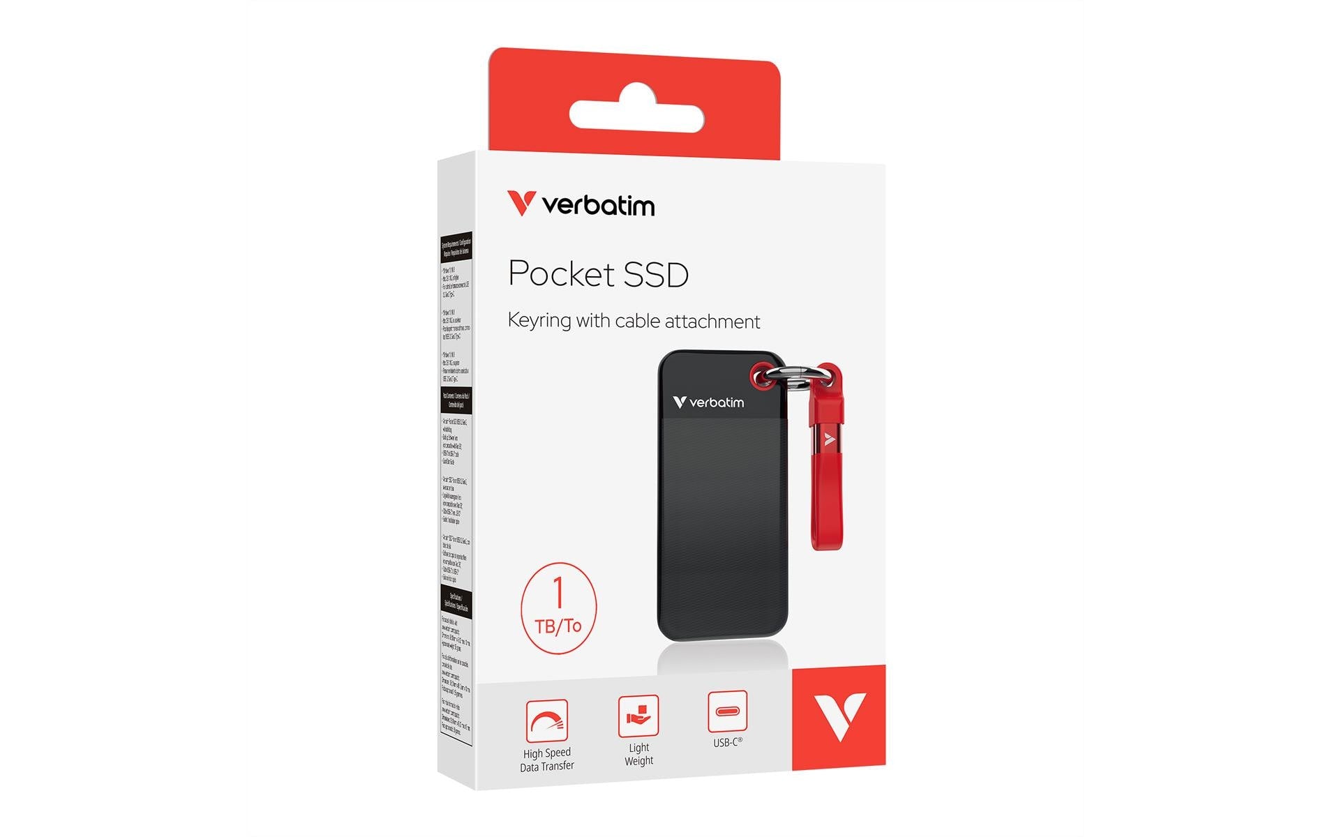 Verbatim Pocket USB 3.2 Gen2 1 TB