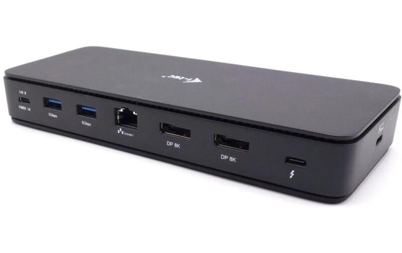 i-tec TB4 Gen3 Dock – Thunderbolt 4, 2× DP, 5× USB-A, 2× USB-C, 92 W PD, 2.5GbE, für Windows/Mac/Linux