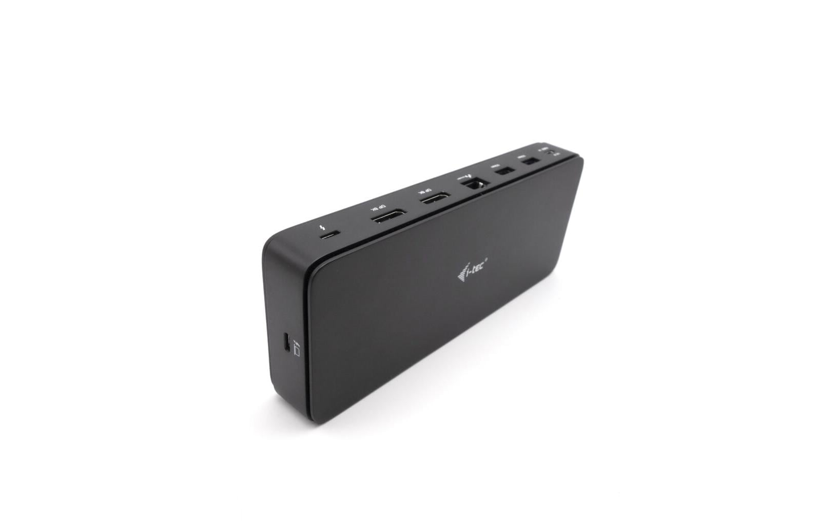i-tec TB4 Gen3 Dock – Thunderbolt 4, 2× DP, 5× USB-A, 2× USB-C, 92 W PD, 2.5GbE, für Windows/Mac/Linux