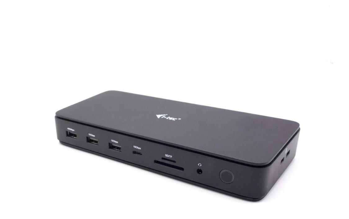i-tec TB4 Gen3 Dock – Thunderbolt 4, 2× DP, 5× USB-A, 2× USB-C, 92 W PD, 2.5GbE, für Windows/Mac/Linux