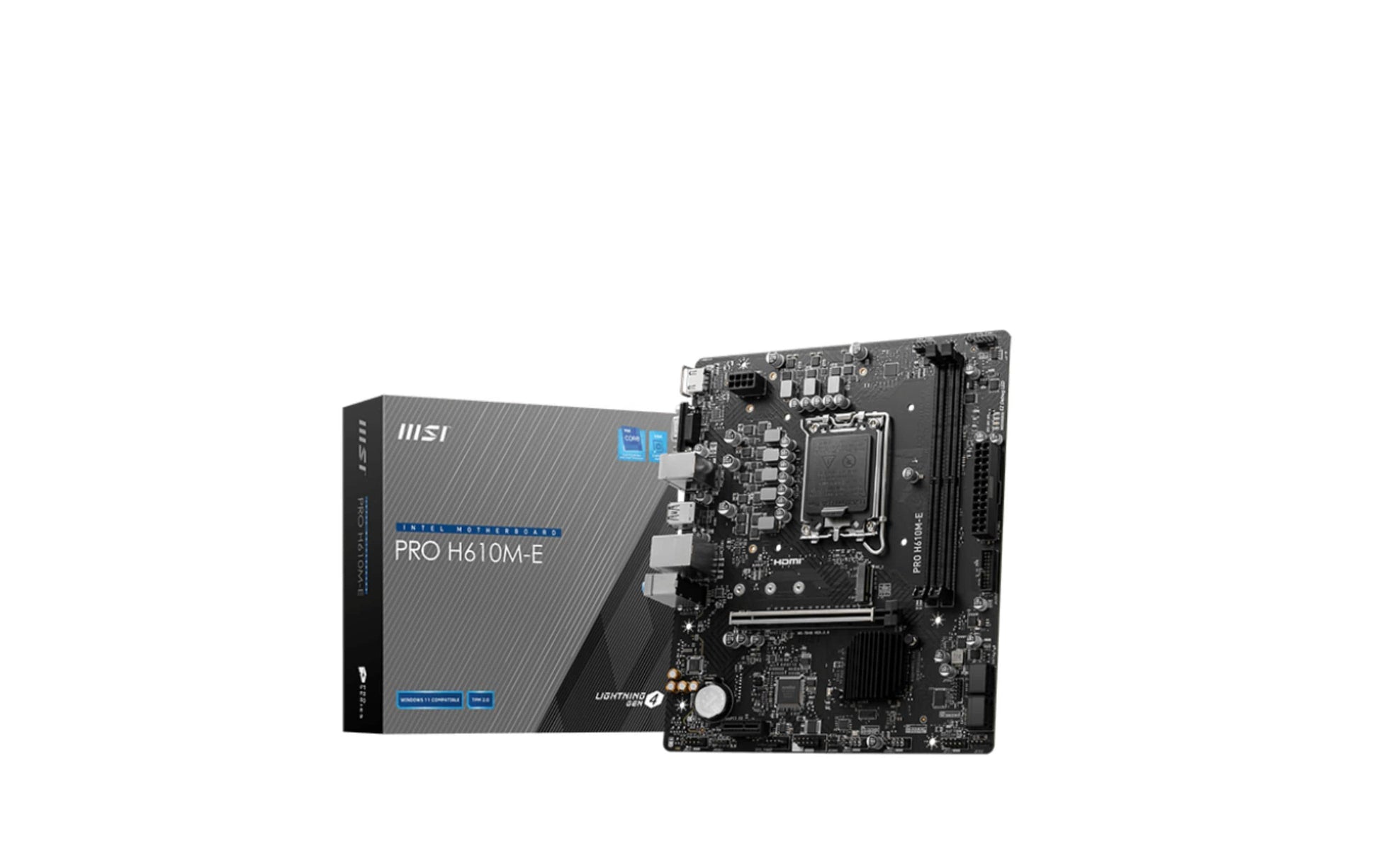 MSI PRO H610M-E – Mainboard – LGA 1700, Intel H610, mATX, DDR5, 96 GB