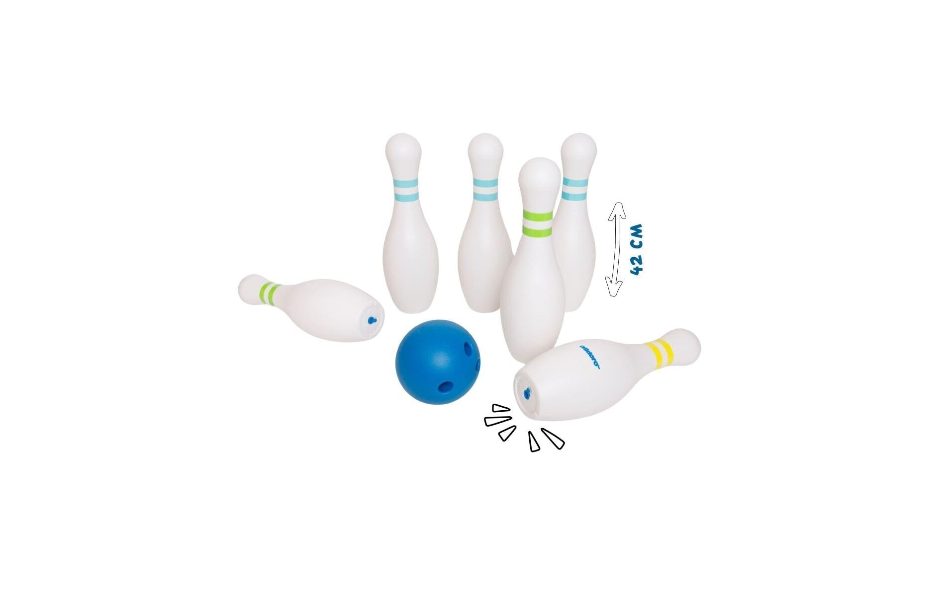 Alldoro XXL Bowling – Bowling-Set – Ø 42 cm – ab 3 Jahren – mehrfarbig