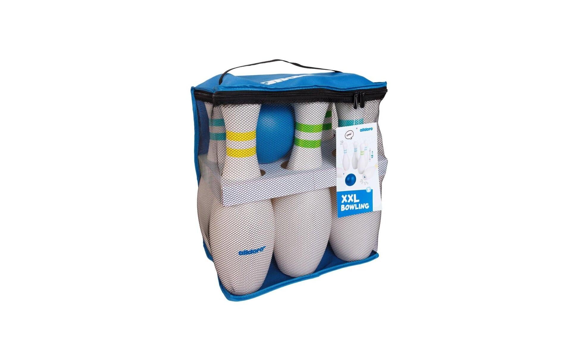 Alldoro XXL Bowling – Bowling-Set – Ø 42 cm – ab 3 Jahren – mehrfarbig
