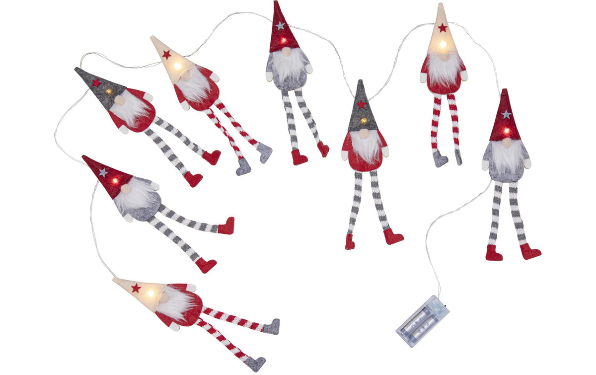 Star Trading Lichterkette Alf – Starterset, 1,4 m, 0,1 W, Warmweiss, Rot, batteriebetrieben