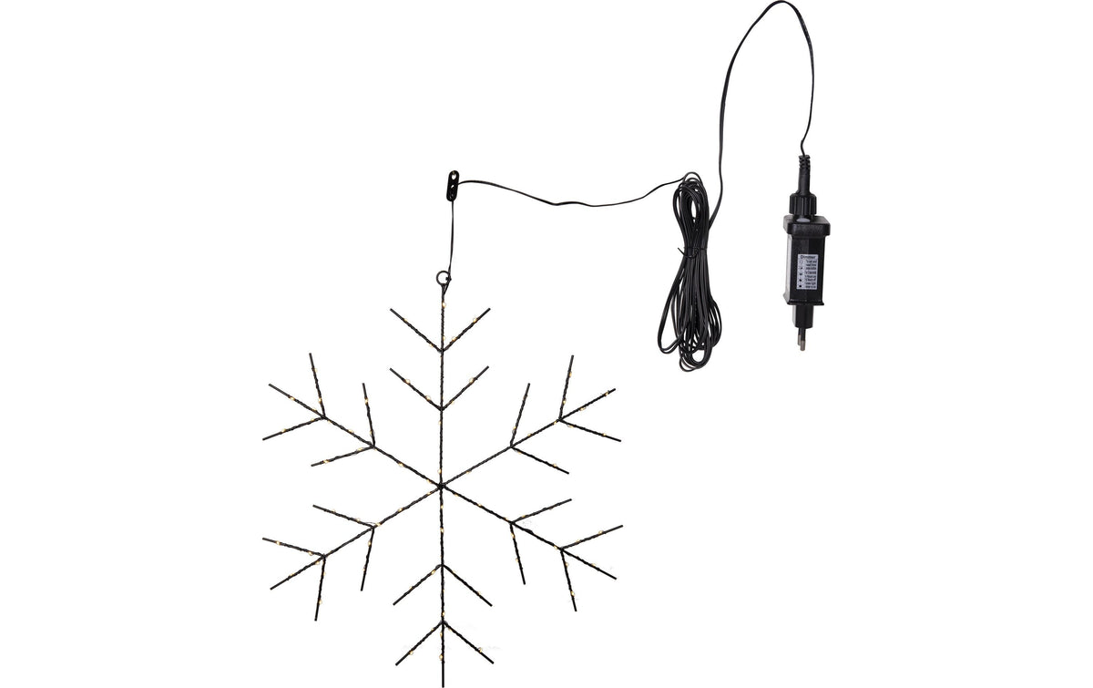 Star Trading Hängende Dekoration Niva – Ø 56 × 56 cm, 0,5 W, Warmweiss, Schwarz, 88 LEDs
