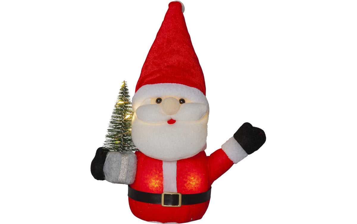 Star Trading Joylight Dekorationsfigur – 26 × 18 × 9 cm – Akku, 9 LEDs, Warmweiss, Rot