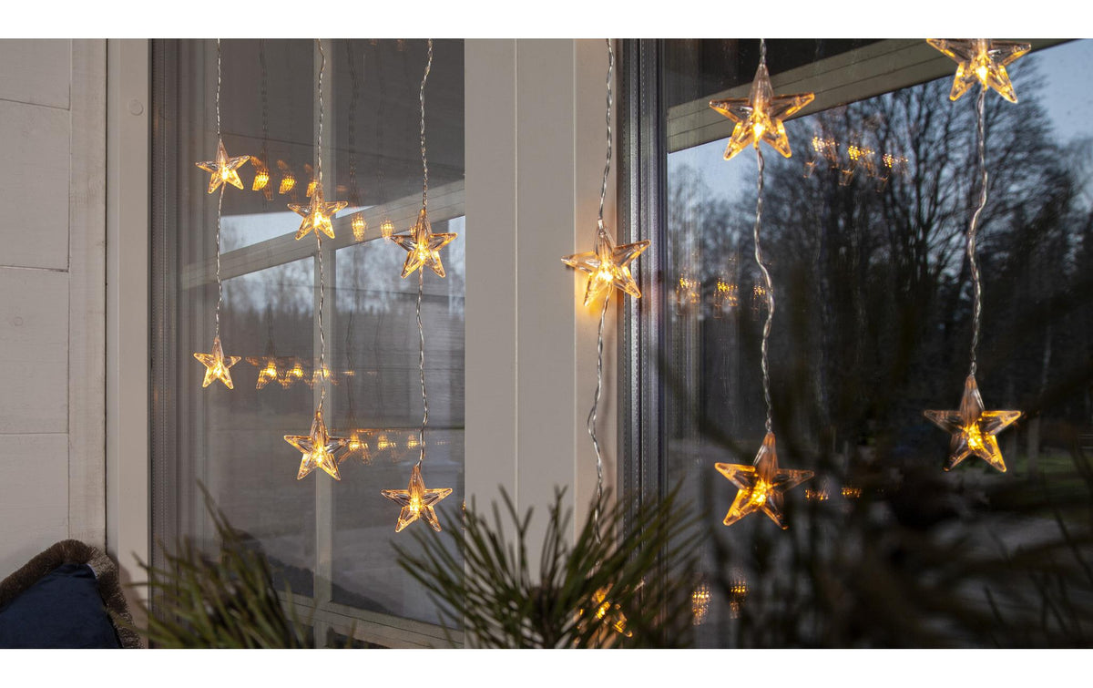 Star Trading Lichtvorhang – Starterset, 1,8 m, 41 lm, 1,5 W, 2000 K, transparent, Anschlusskabel 3 m