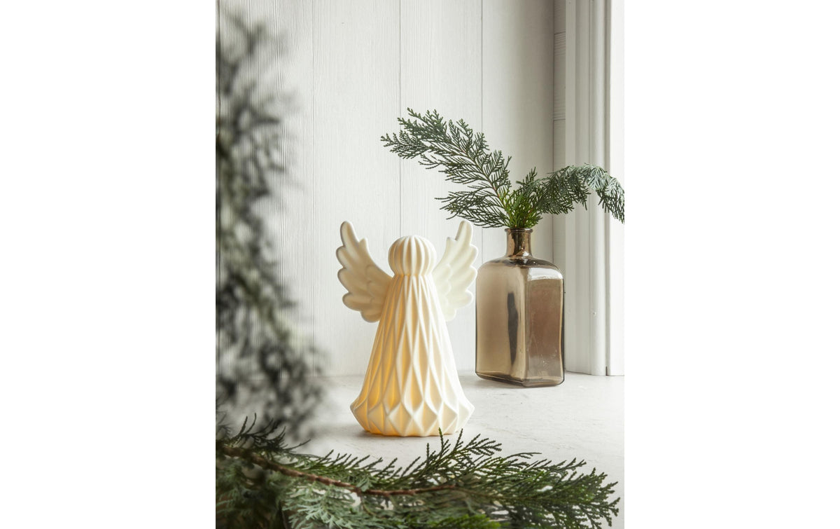 Star Trading Tischleuchte VINTER – 19 cm, 0,16 W, Warmweiss, Weiss, Batteriebetrieb