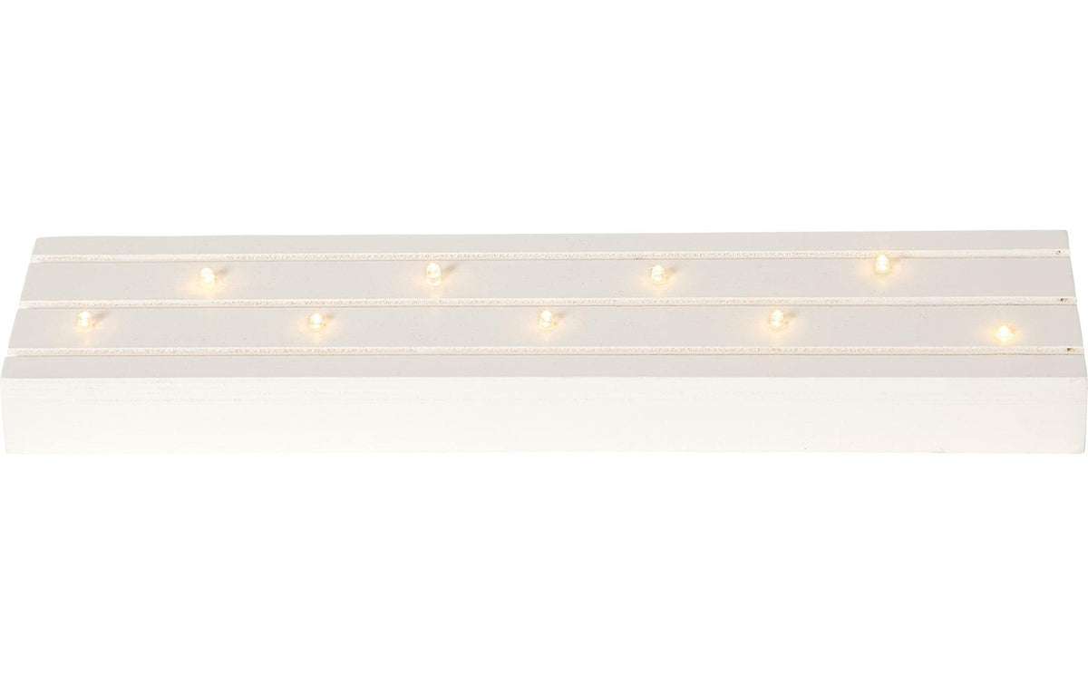 Star Trading Leichte Dekorationsfigur – 9 LEDs, batteriebetrieben – Holz, mehrfarbig – 37 × 16,5 × 10 cm