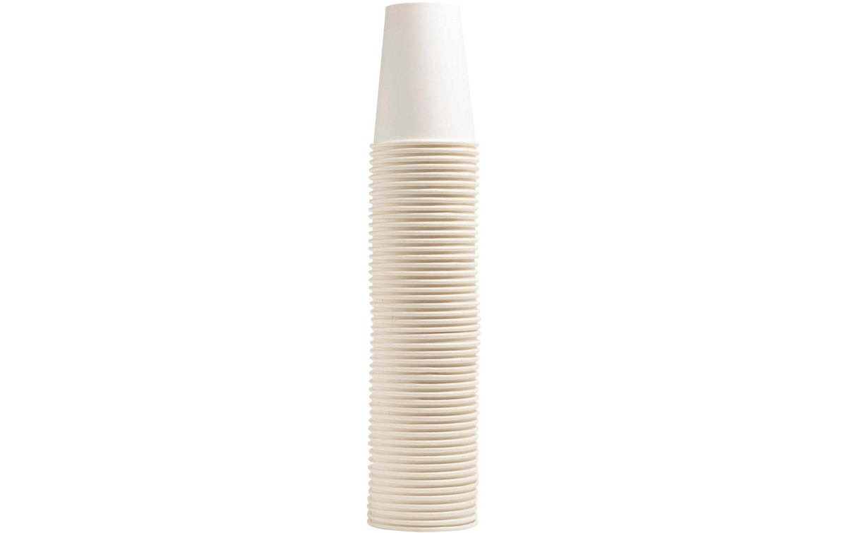 PRONAPPE Einwegbecher Karton – 3,5 dl, Weiss – FSC – 50 Stk.