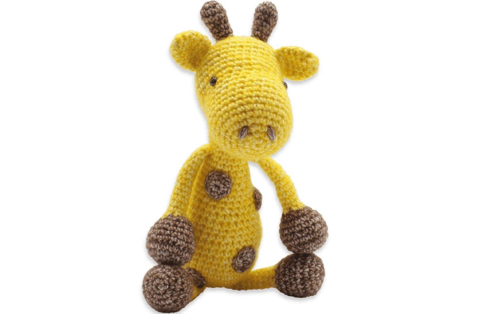 Hardicraft Häkelset Giraffe George – 30 cm×20 cm, Mehrfarbig