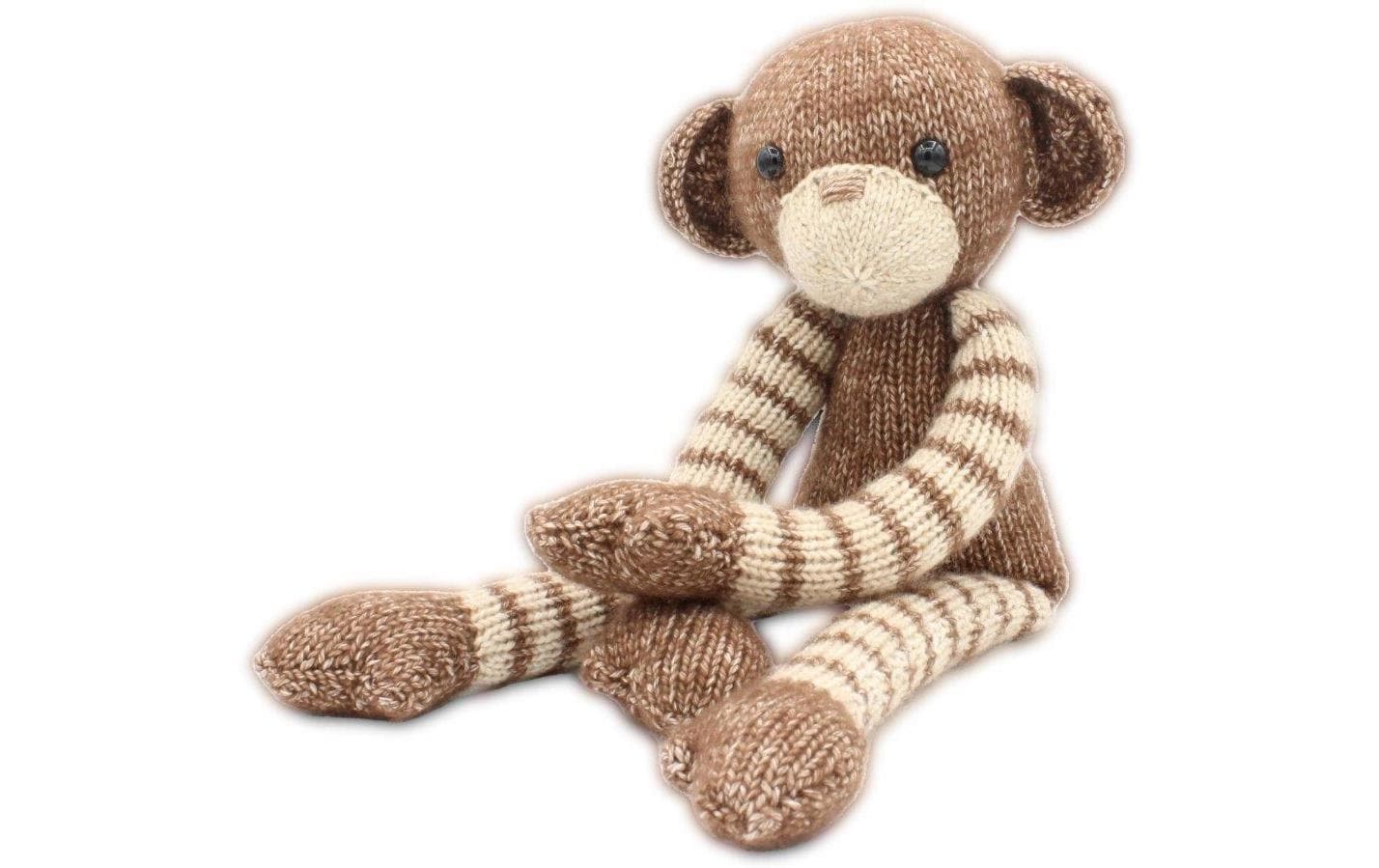 Hardicraft Strickset Affe Malinda – 37 cm, Braun