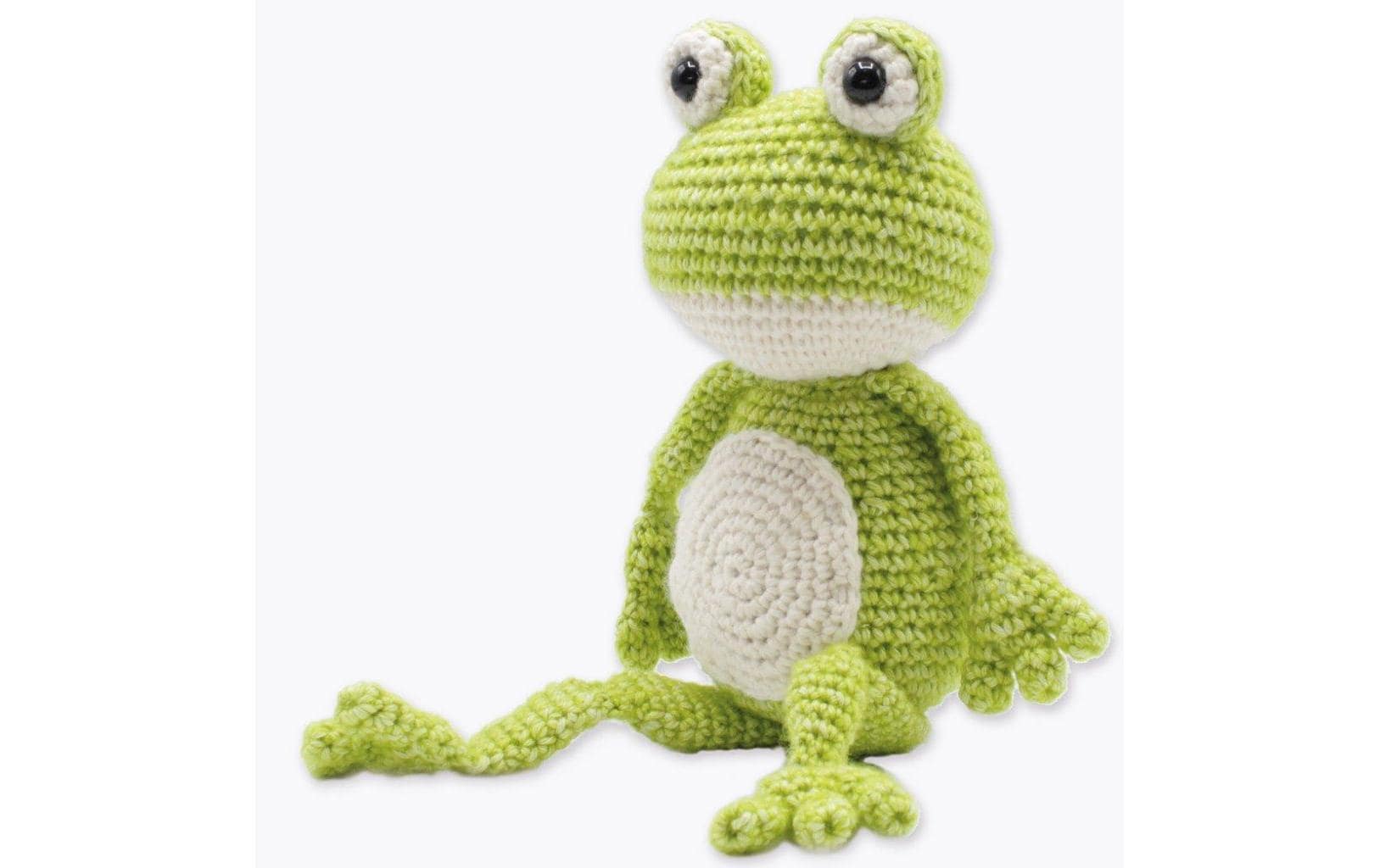 Hardicraft Häkelset Frosch Vinny – 30 cm, Mehrfarbig