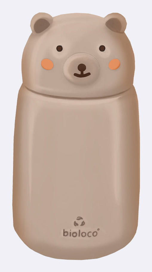 BioLoco BEK102 Kindertrinkflasche 320 ml – BPA-frei, Edelstahl, Bär