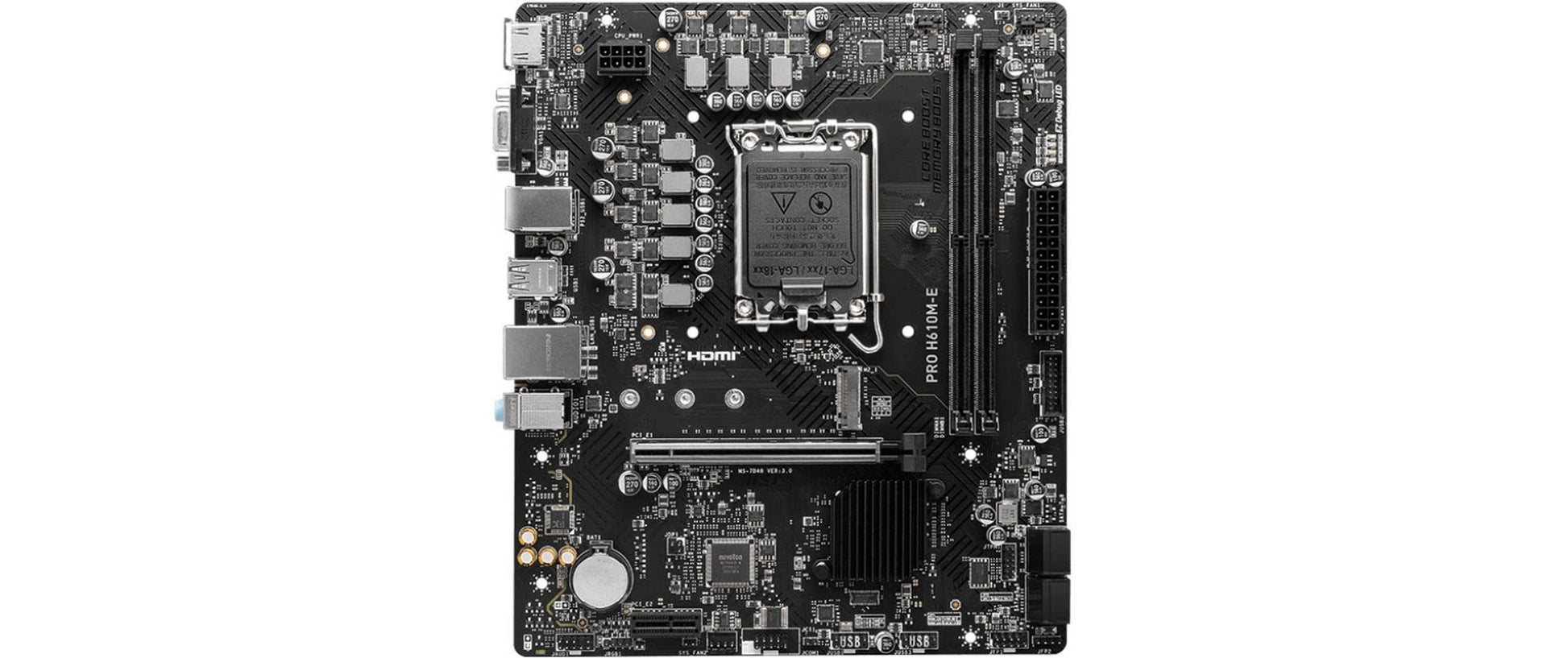 MSI PRO H610M-E – Mainboard – LGA 1700, Intel H610, mATX, DDR5, 96 GB