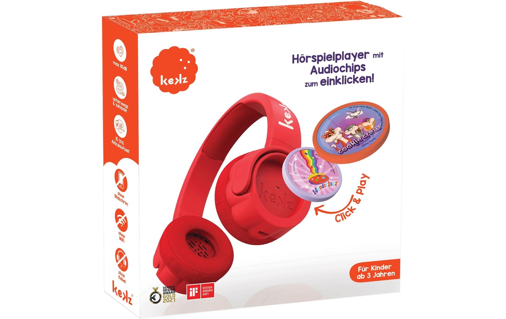 Kekz DE-K23-9892 Kinderkopfhörer – Rot
