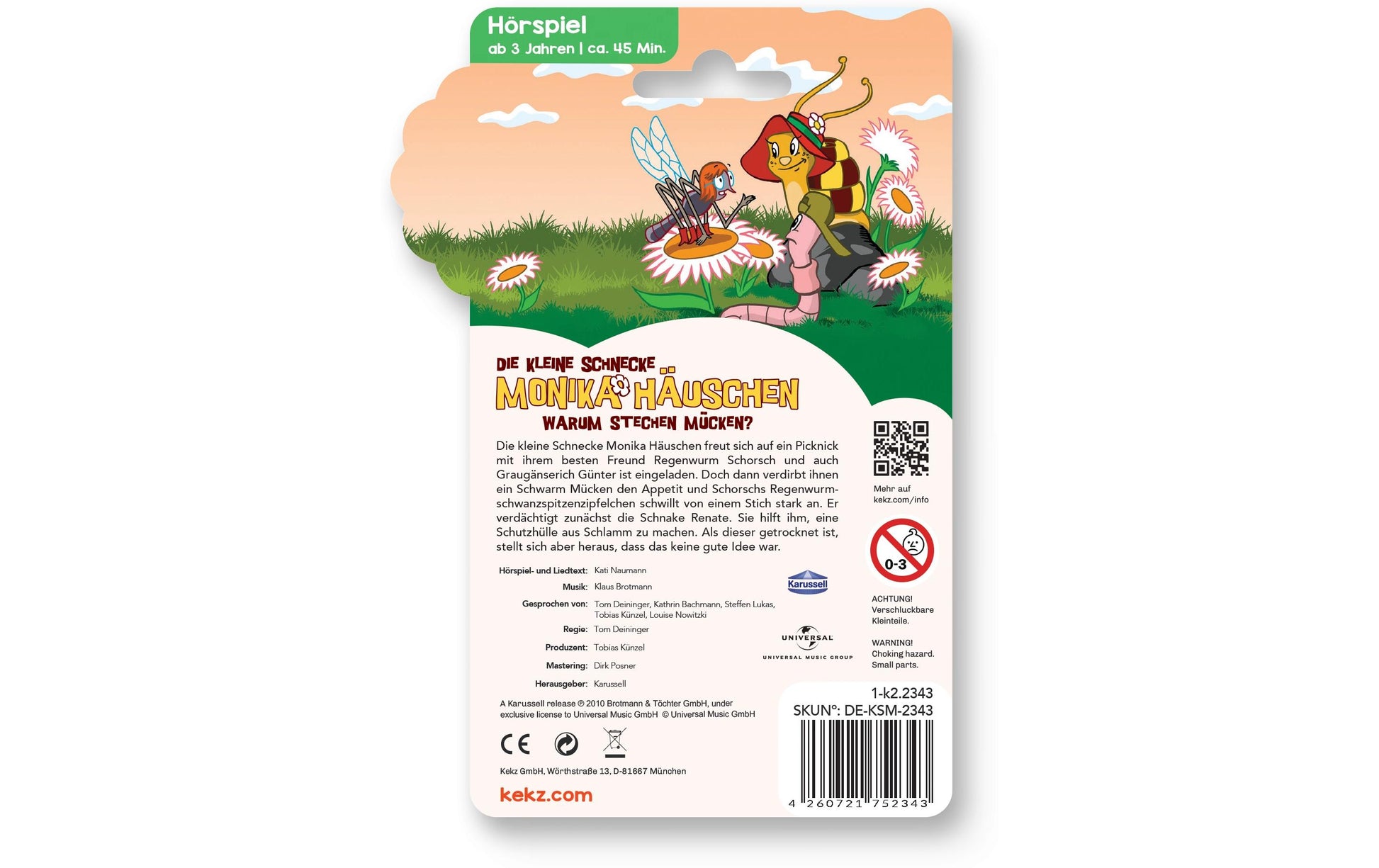 Kekz DE-KSM-2343 – Audio-Chip – Hörbuch, 45 Min., Deutsch – Mehrfarbig