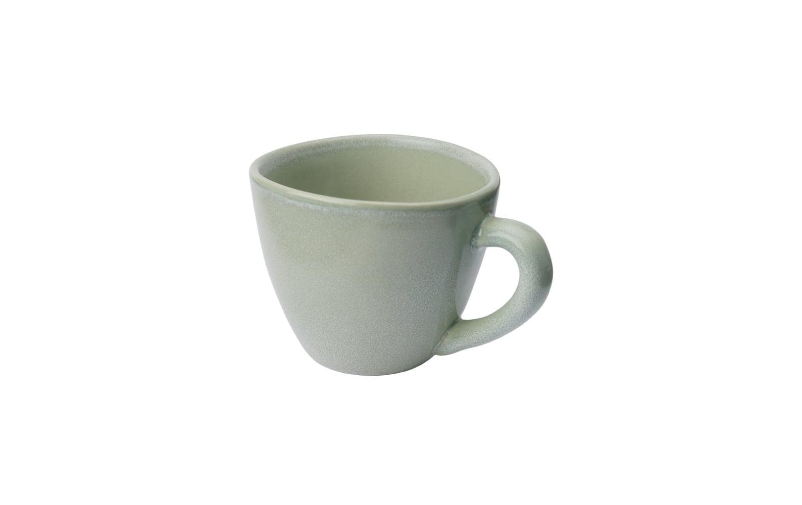 URBANARA Kaffeetasse – 0,20 l, Steingut, Pistazie, spülmaschinenfest, mikrowellengeeignet, 4 Stück