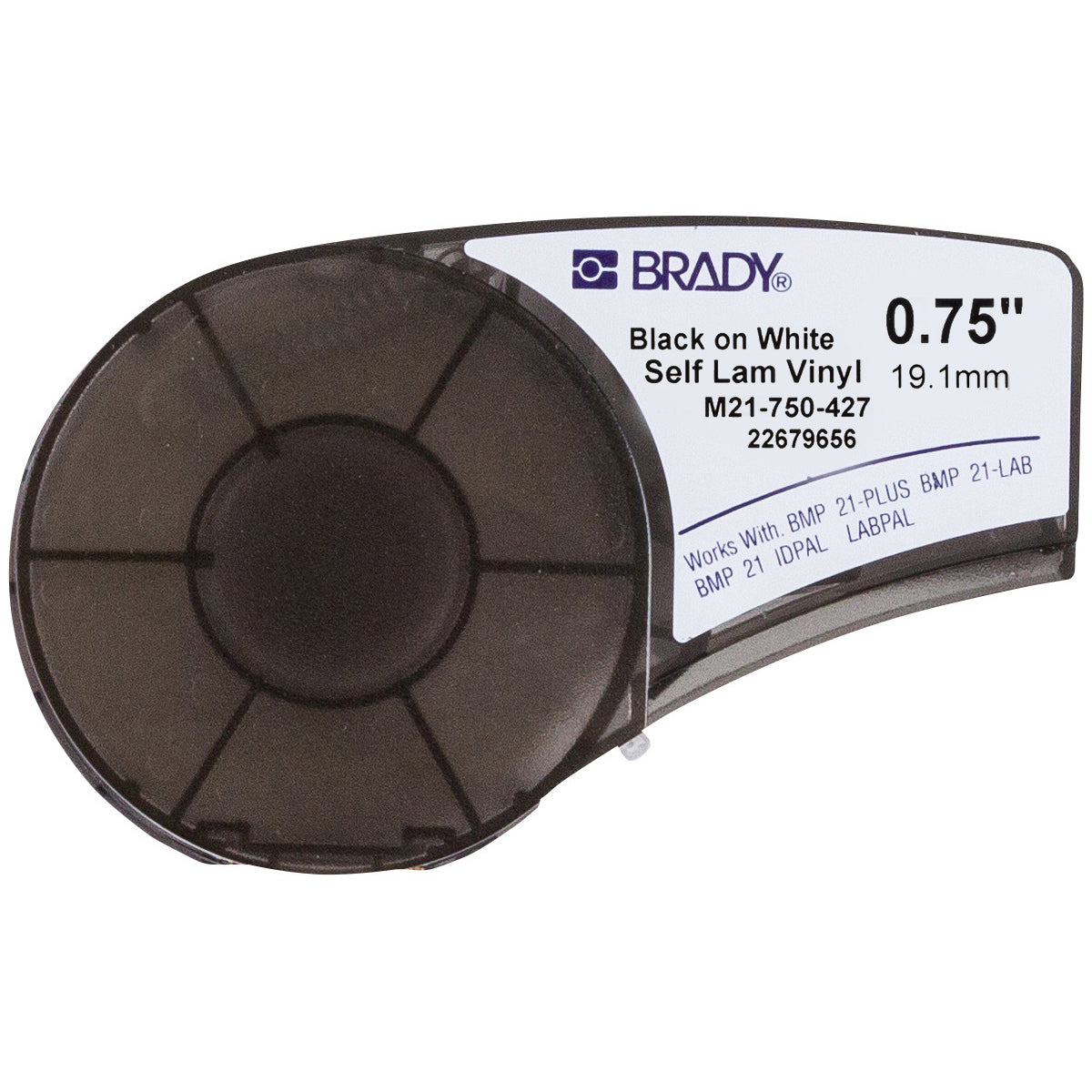 Brady BMP21-LAB – Endlos-Etiketten 19 × 4,27 m – Vinyl – permanent haftend – Thermotransfer