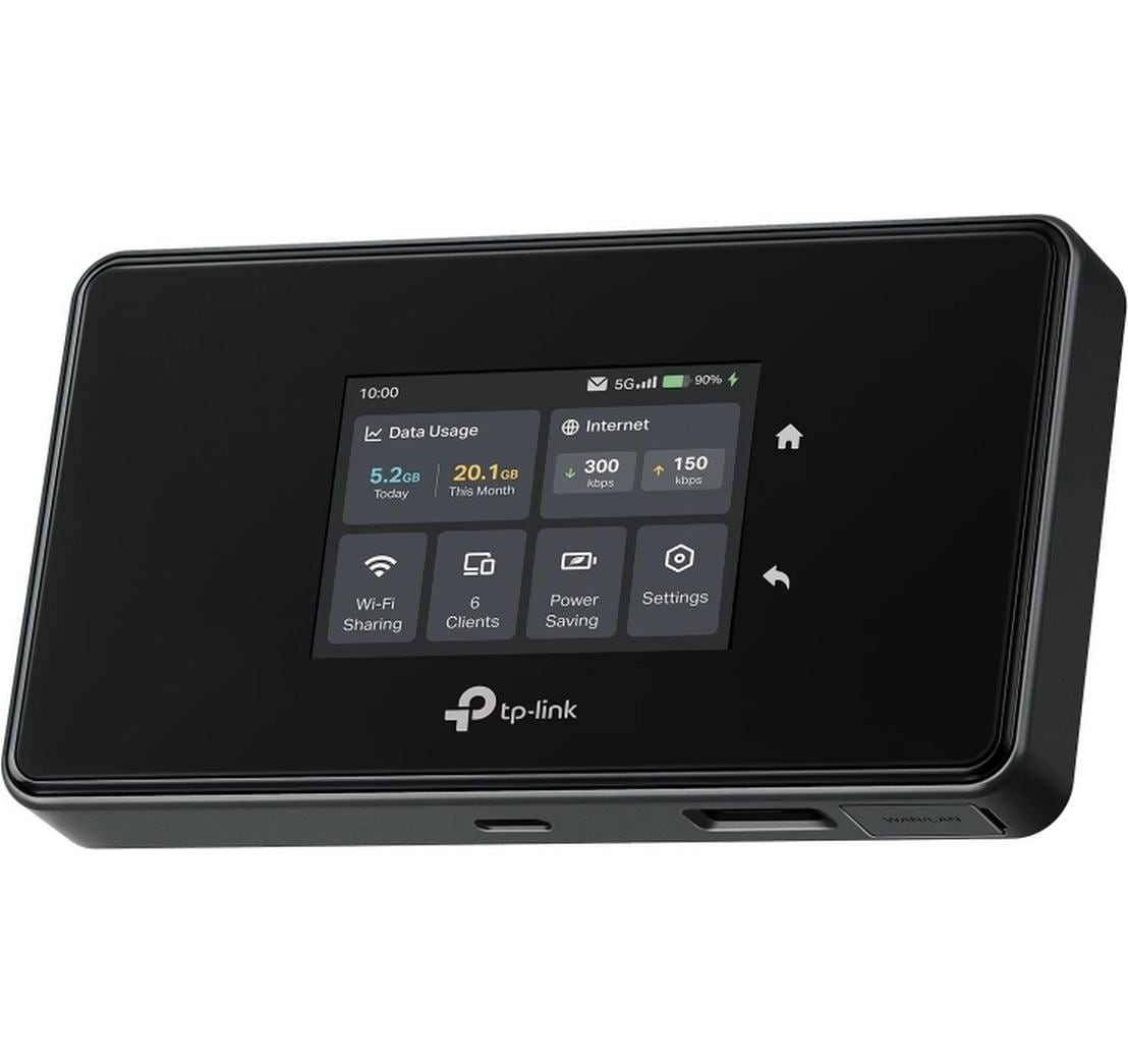 TP-Link M8550 – Mobiler 5G-Hotspot, Wi-Fi 6, Dual-Band (2,4/5 GHz), 2880 Mbit/s, 4680 mAh, SIM-Slot
