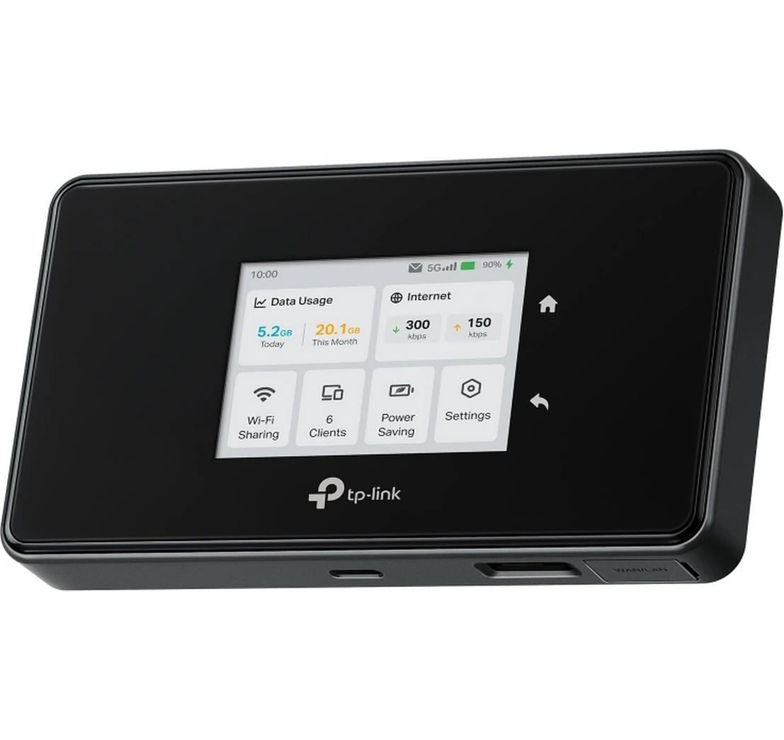 TP-Link M8550 – Mobiler 5G-Hotspot, Wi-Fi 6, Dual-Band (2,4/5 GHz), 2880 Mbit/s, 4680 mAh, SIM-Slot