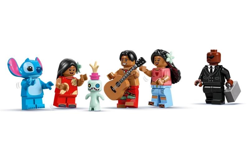 LEGO 3D Puzzle Strandhaus Lilo & Stitch – 834-teilig – 26,2 × 7,1 × 38,2 cm – ab 9 Jahren