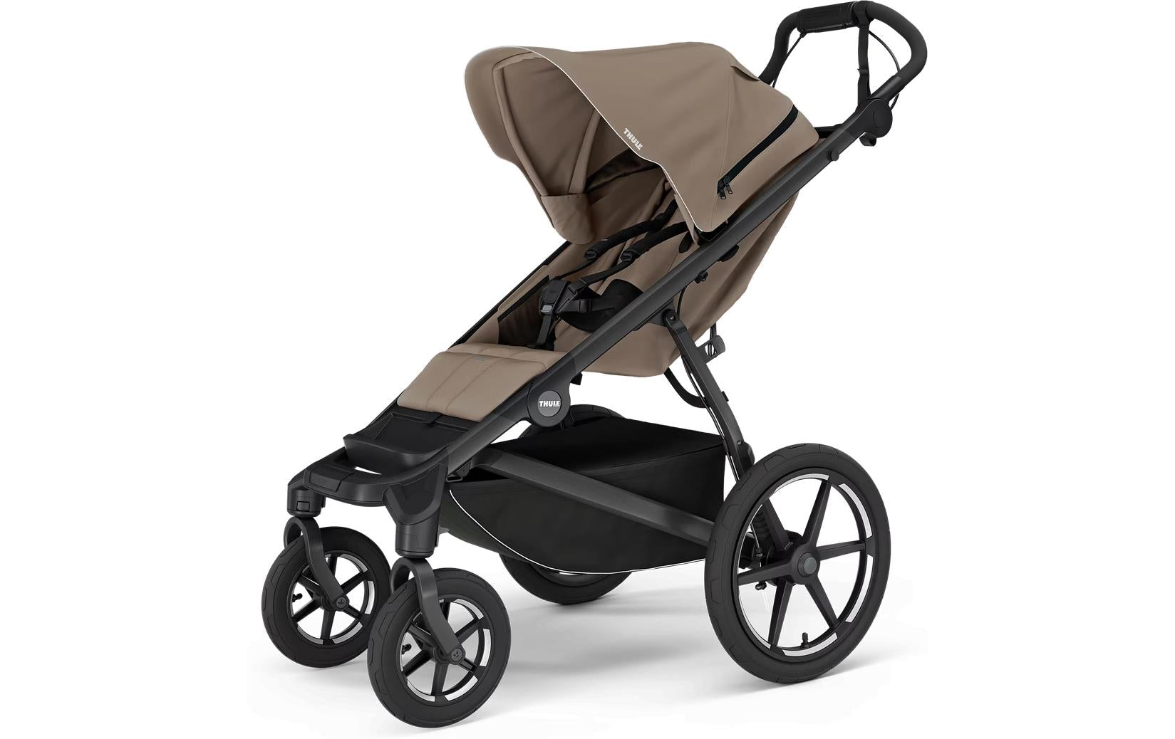 Thule Buggy Urban Glide – 4 Räder, Handbremse, Federung – bis 22 kg – Taupe