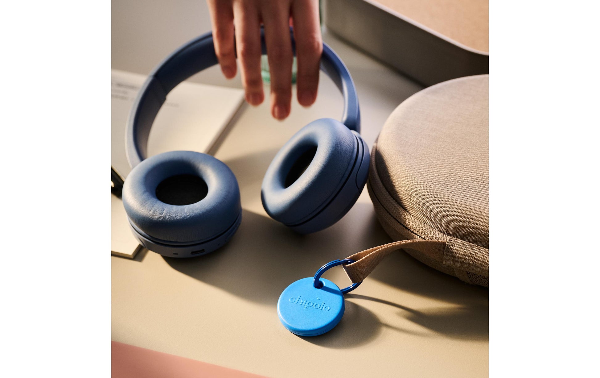 Chipolo POP – Bluetooth-Tracker – für Apple Wo ist?, Android, iOS – IP55, 90 m Reichweite – Blau