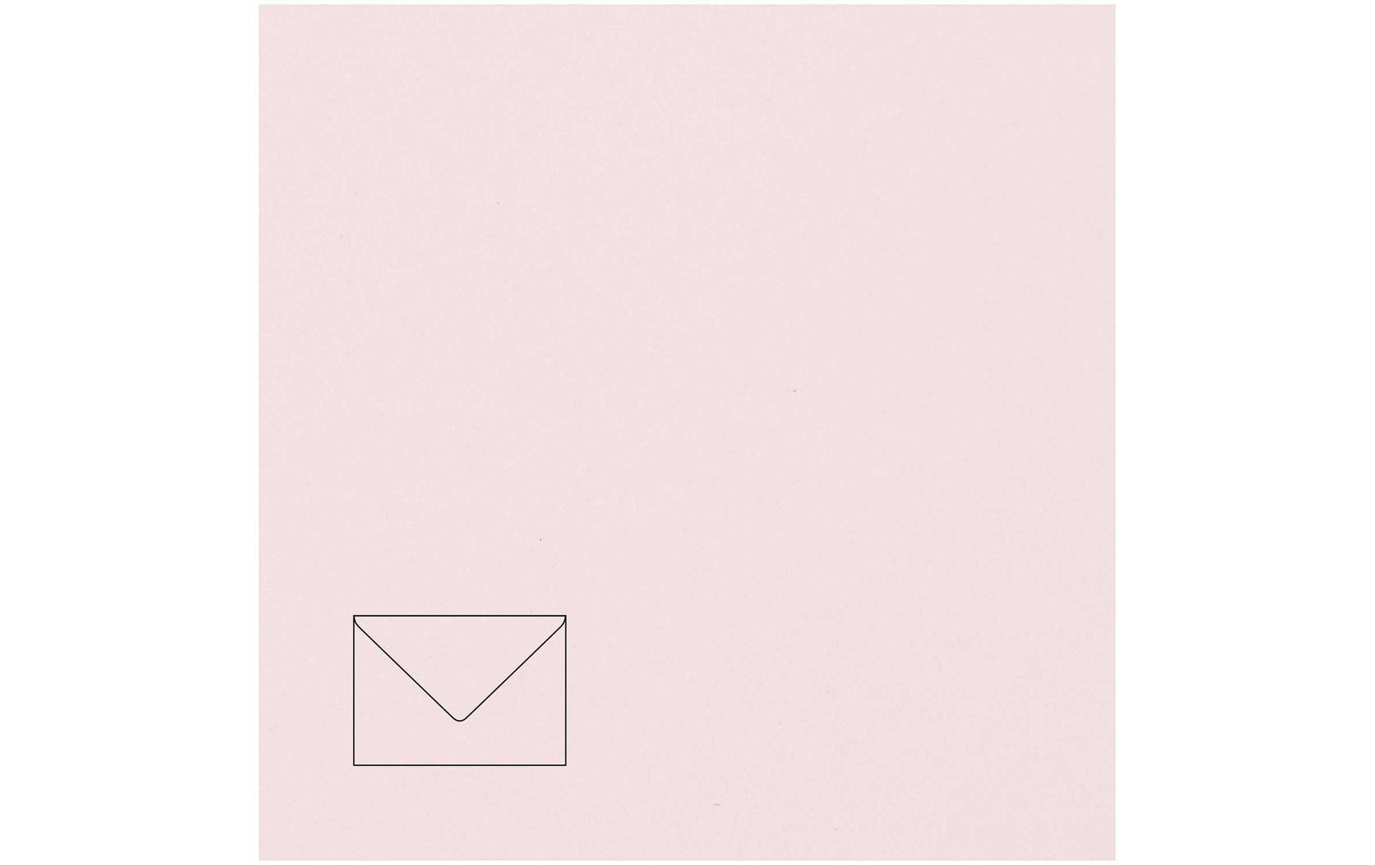 Rico Design Couvert B6, ohne Fenster, rosa, 100 g/m² – 50 Stk.