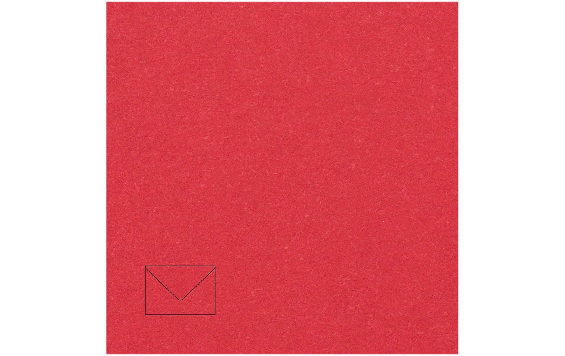 Rico Design Couvert C6, ohne Fenster, rot, 100 g/m² – 50 Stk.