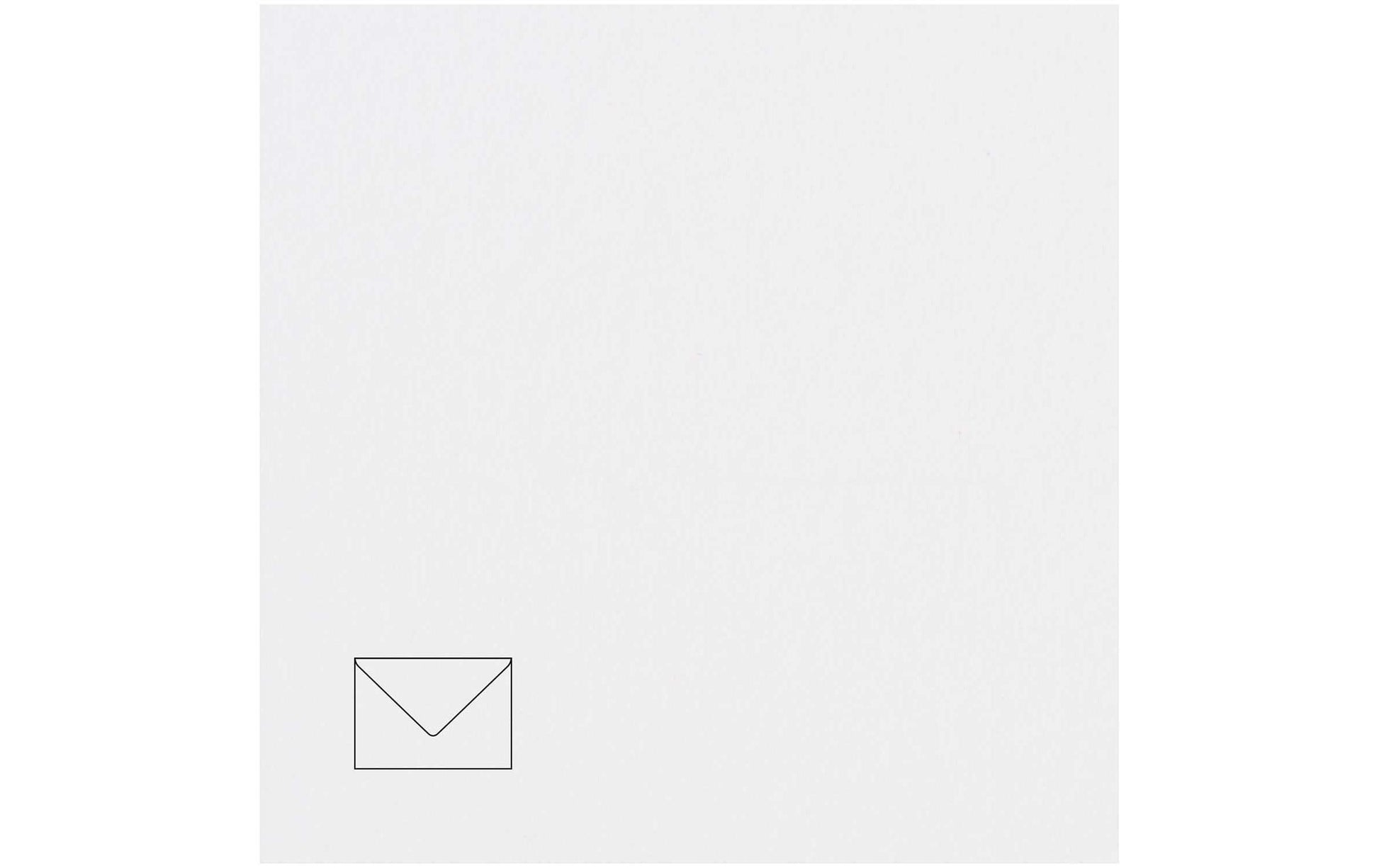 Rico design Couvert C7, ohne Fenster, weiss, 100 g/m² – 50 Stk.