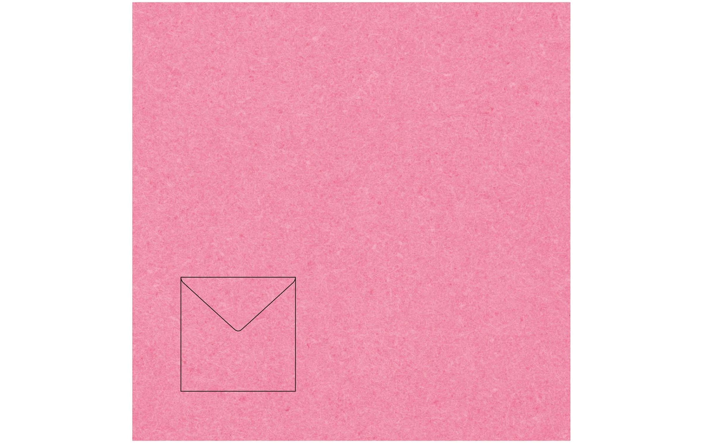 Rico design Couvert 160 × 160 mm, ohne Fenster, pink – 50 Stk.