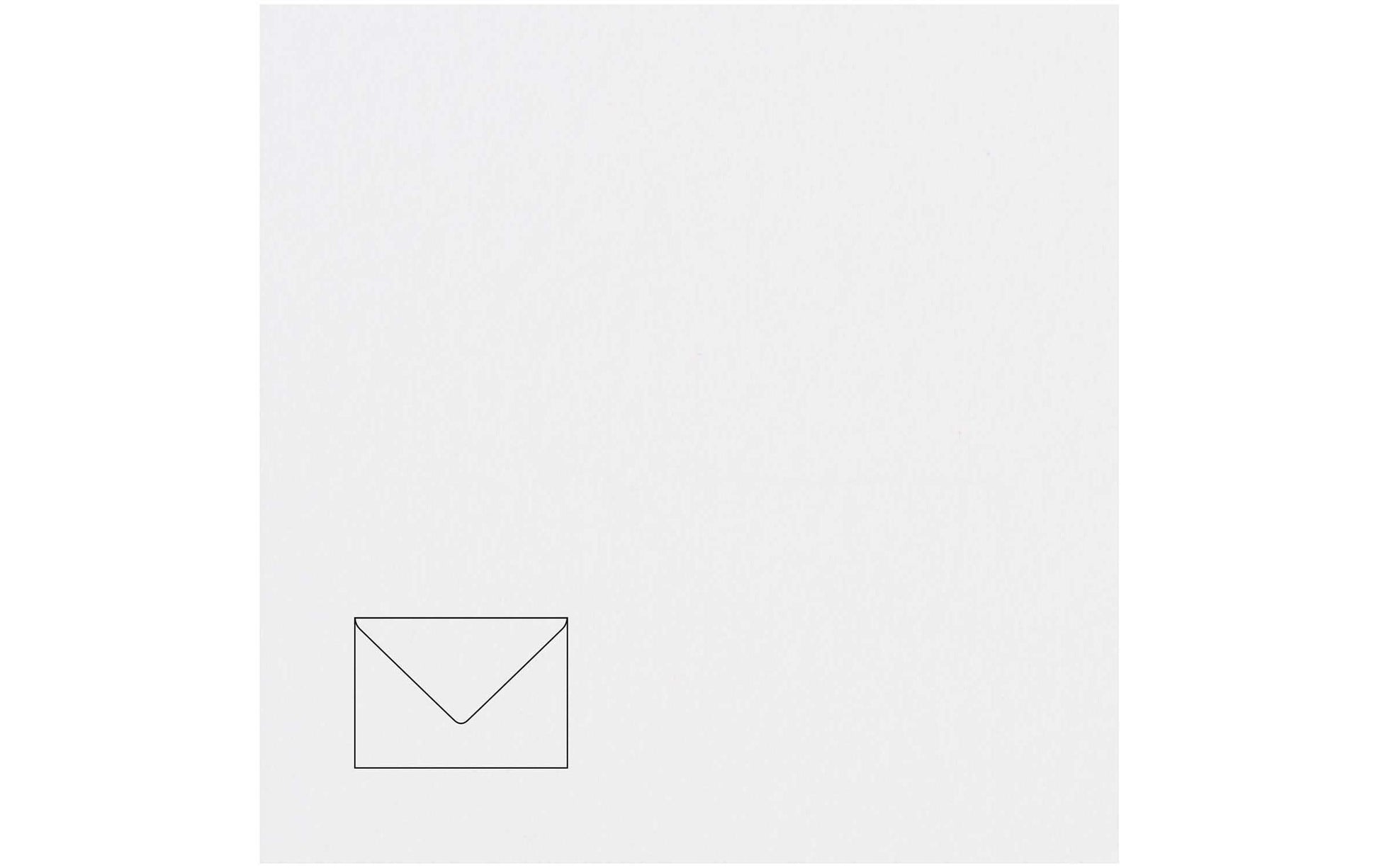 Rico Design Couvert B6, ohne Fenster, weiss, 100 g/m² – 50 Stk.