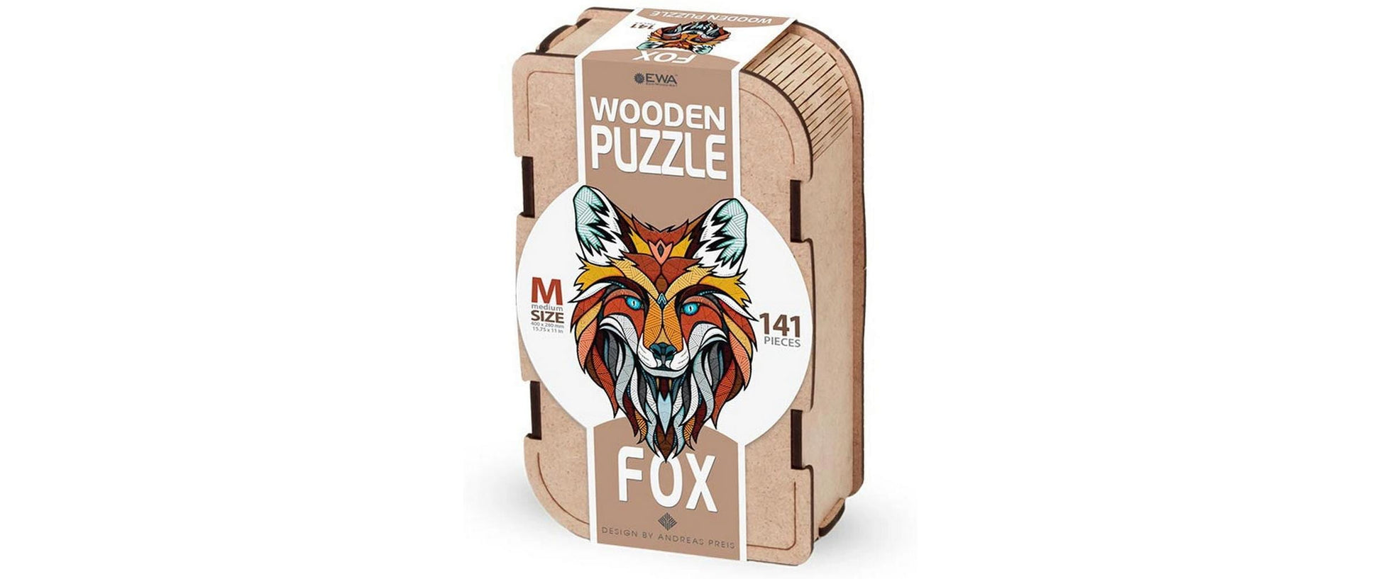 Eco Wood Art Puzzle Fuchs – 141 Teile – 28 × 40 cm – ab 10 J. – Holz