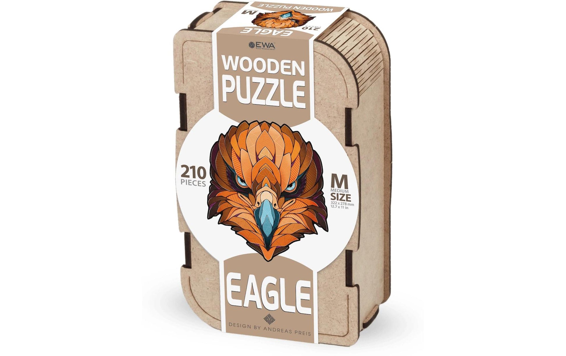 Eco Wood Art Puzzle Adler – 210 Teile – 27,8 × 32,2 cm – ab 10 J.