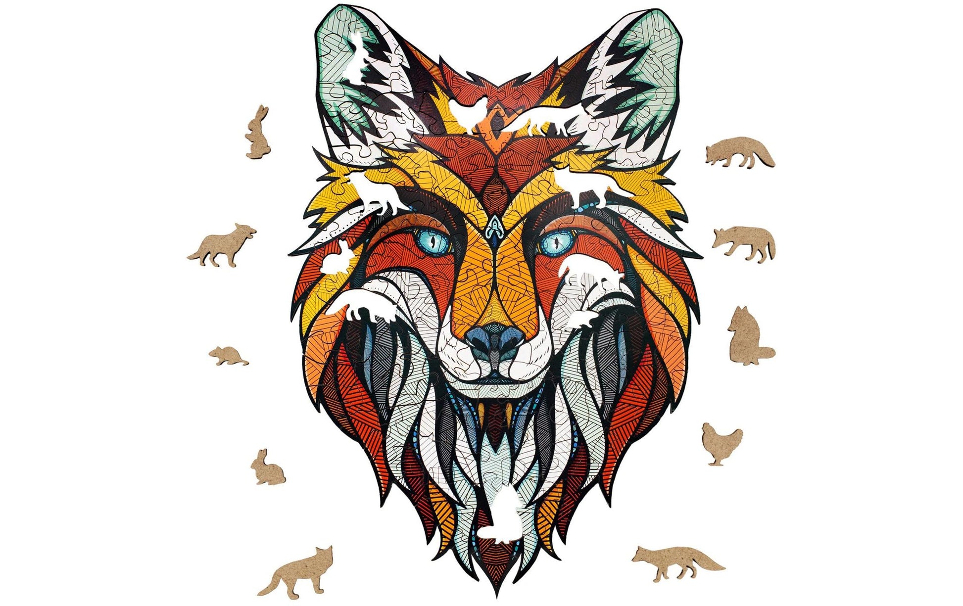 Eco Wood Art Puzzle Fuchs – 141 Teile – 28 × 40 cm – ab 10 J. – Holz