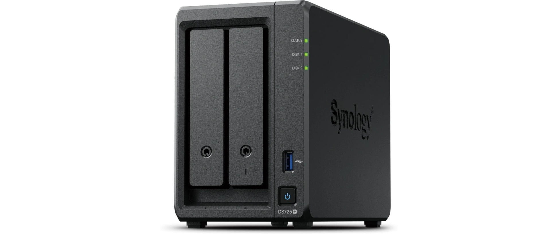 Synology DS725+ – 2-Bay Tower NAS – 4 GB RAM, 2,5GbE, 24 TB HDD vorinstalliert