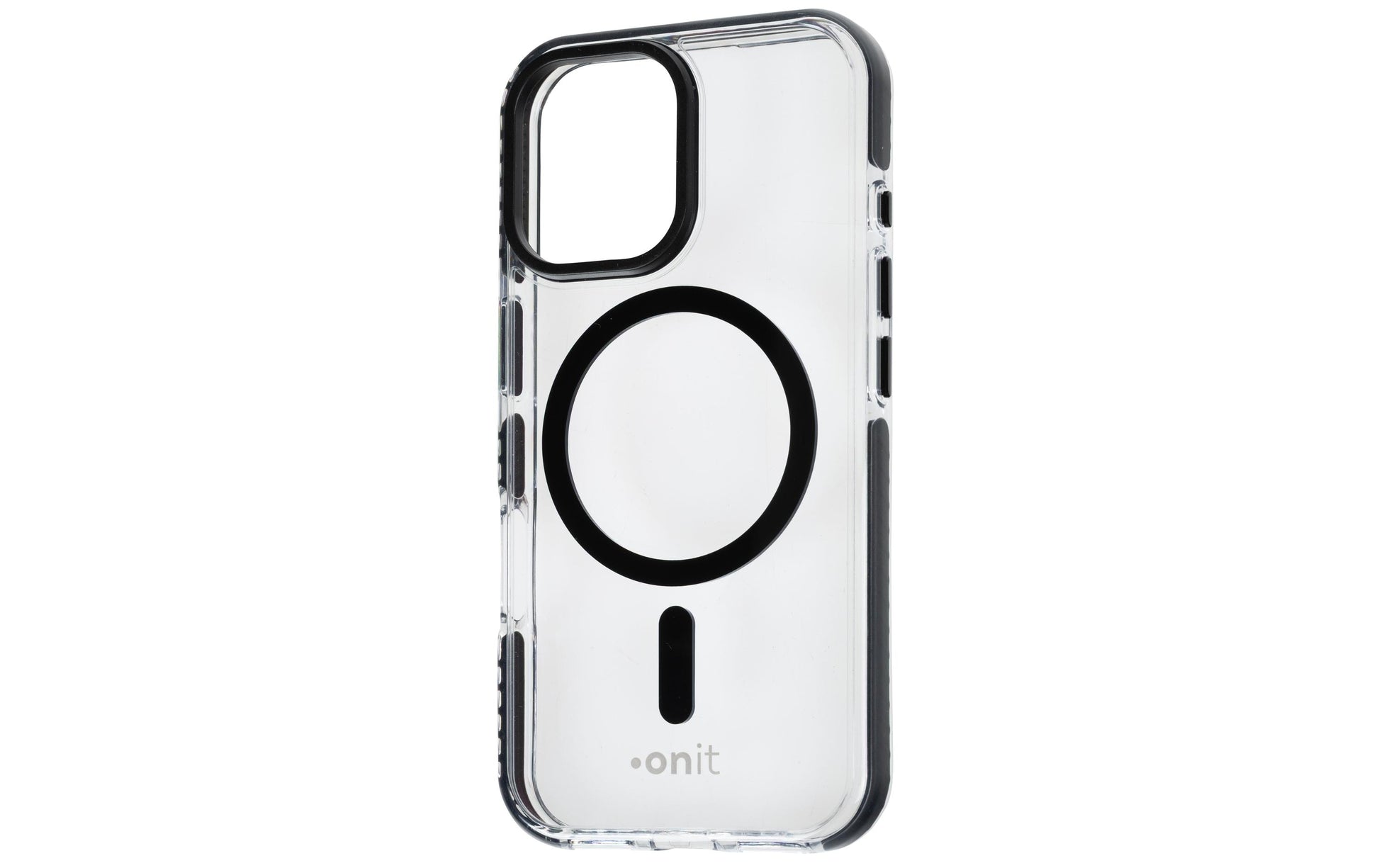 ONIT Mill.Std. Backcover – für Apple iPhone 16, MagSafe, PC+TPE+TPU, Schwarz/Transparent, bis 3 m Sturzsicher