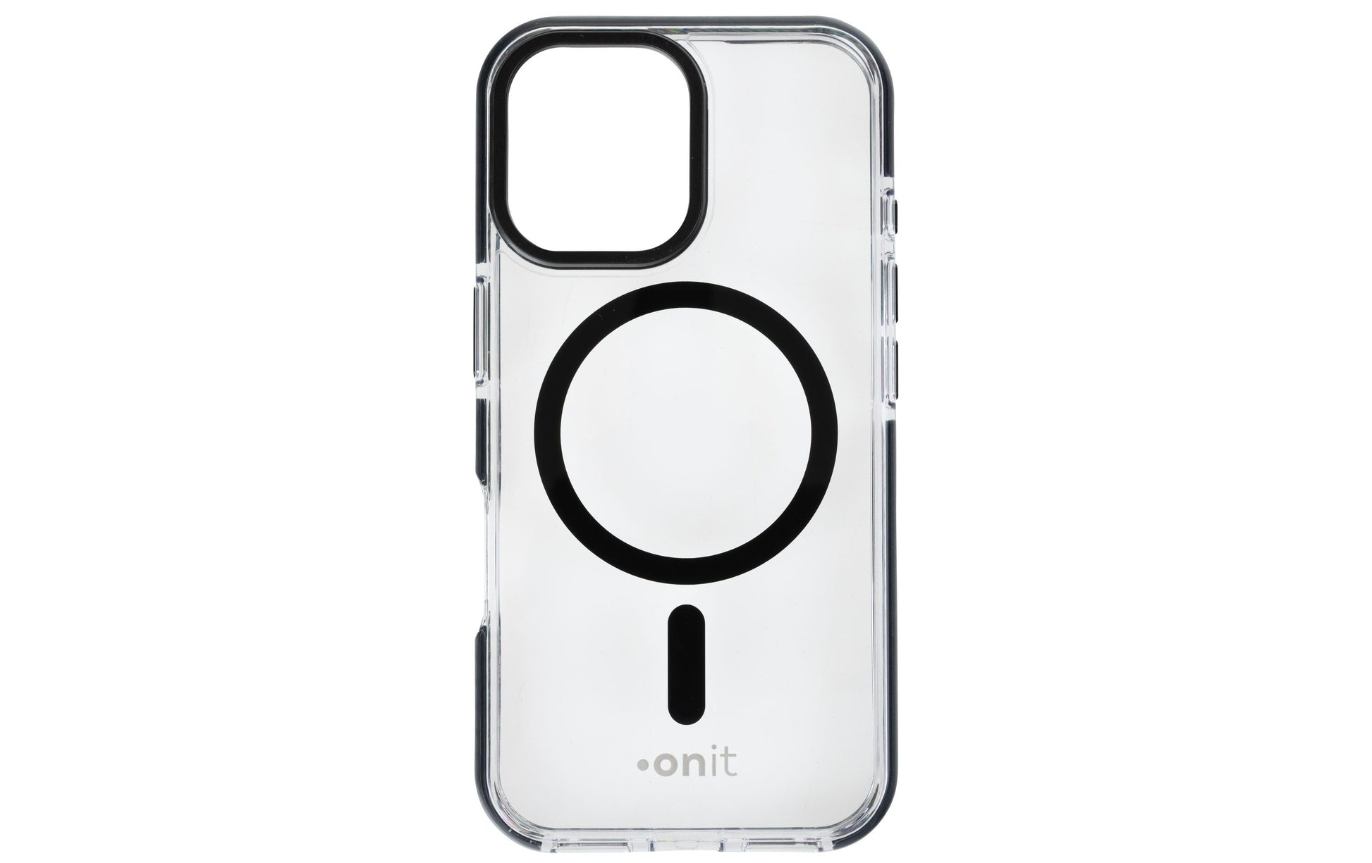 ONIT Mill.Std. Backcover – für Apple iPhone 16, MagSafe, PC+TPE+TPU, Schwarz/Transparent, bis 3 m Sturzsicher