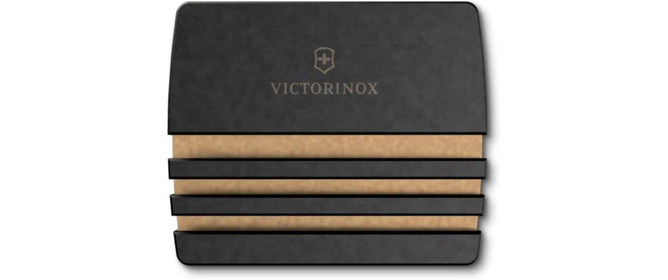 Victorinox Schneidbrettständer 10,2 × 12,7 × 1,2 cm, Papierverbundstoff, Schwarz, für 3 Schneidebretter