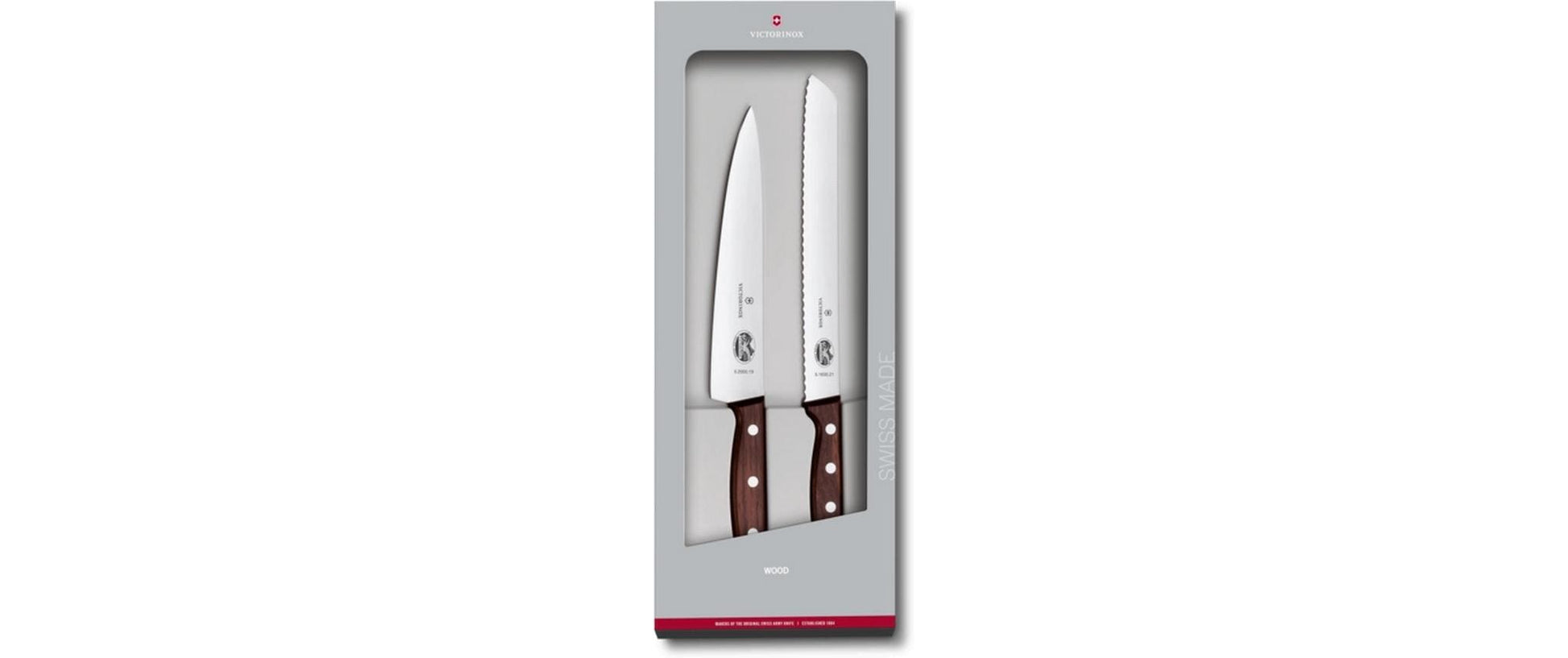 Victorinox Tranchiermesser – Edelstahl, Wellenschliff, 41,5 cm, Braun